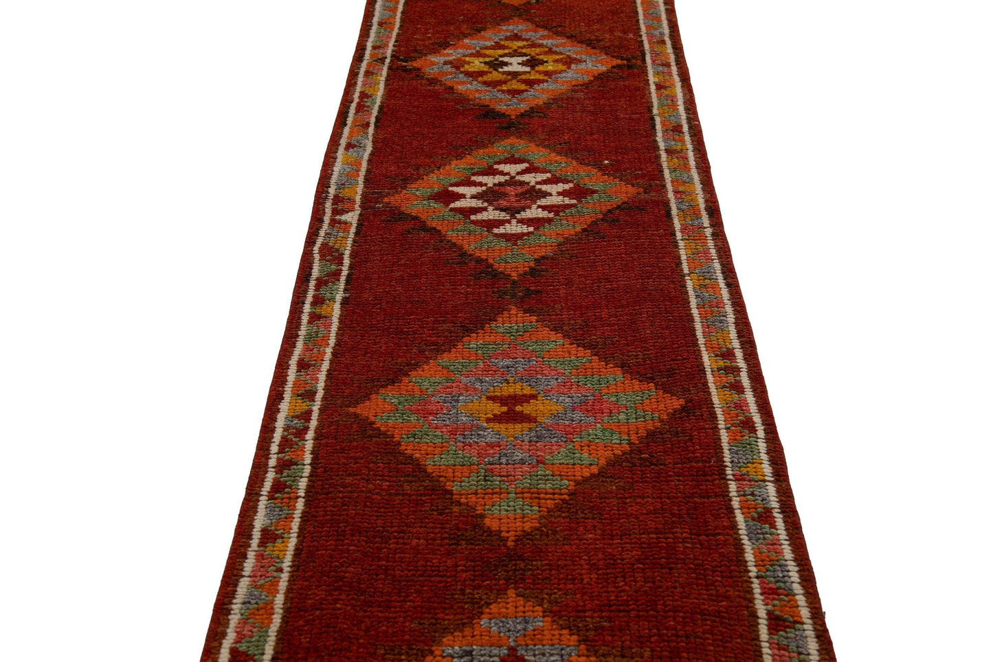 3x13 Rug Runner, Turkish Rug Runner, Oushak Runner, Vintage Runner, Terracotta rug, Unique rug, Turkey rug, Floor runner, Hallway rug,7786