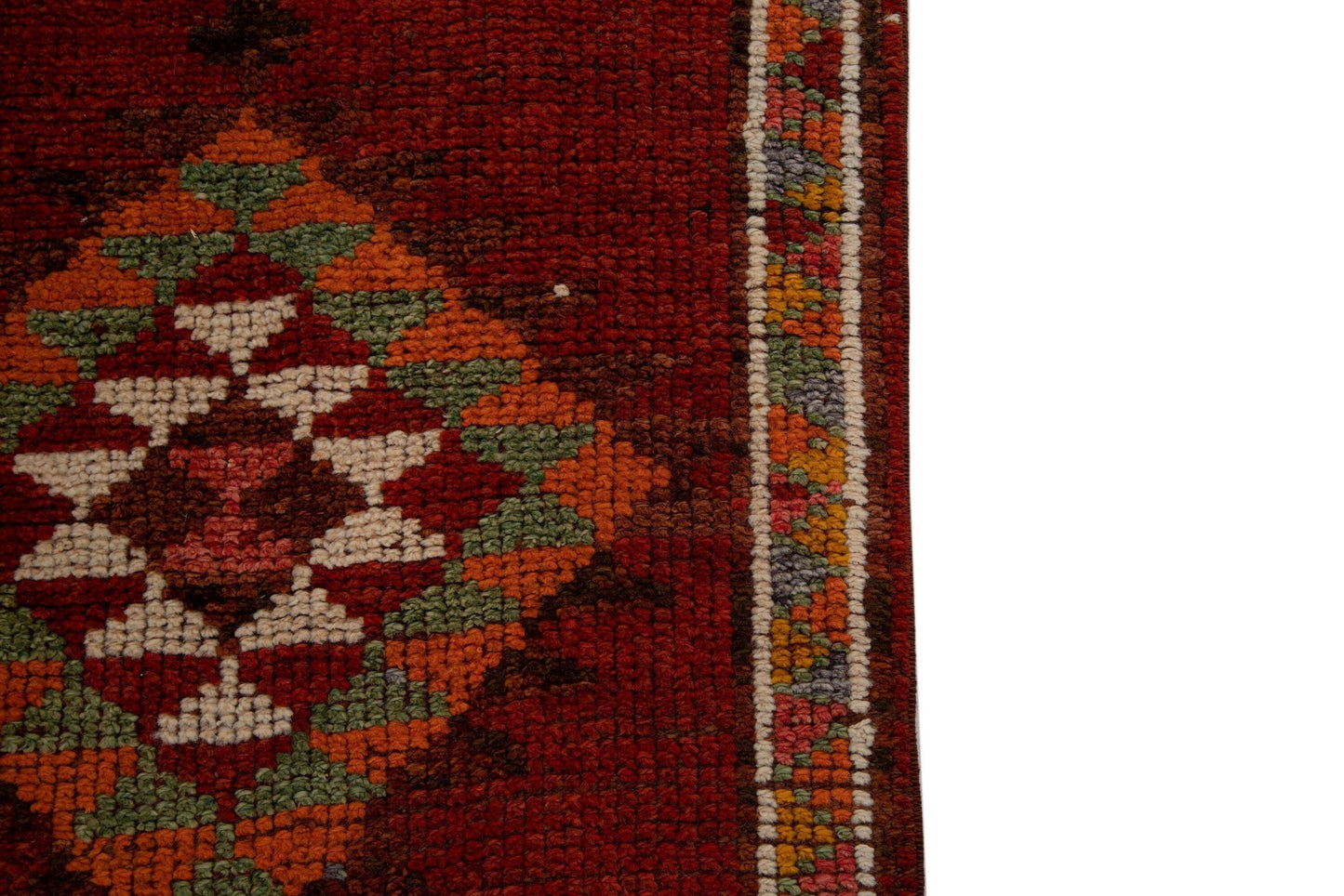 3x13 Rug Runner, Turkish Rug Runner, Oushak Runner, Vintage Runner, Terracotta rug, Unique rug, Turkey rug, Floor runner, Hallway rug,7786
