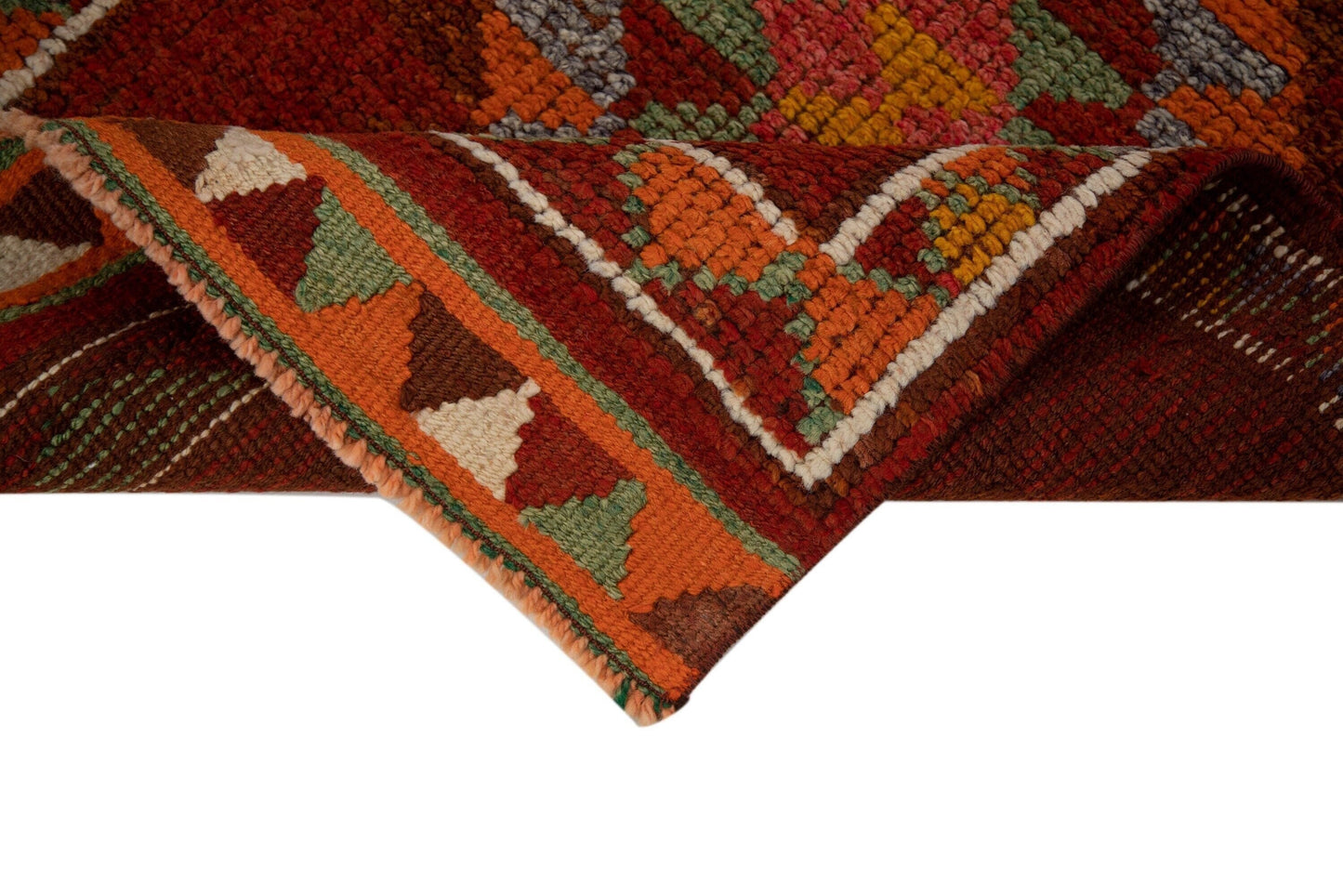 3x13 Rug Runner, Turkish Rug Runner, Oushak Runner, Vintage Runner, Terracotta rug, Unique rug, Turkey rug, Floor runner, Hallway rug,7786