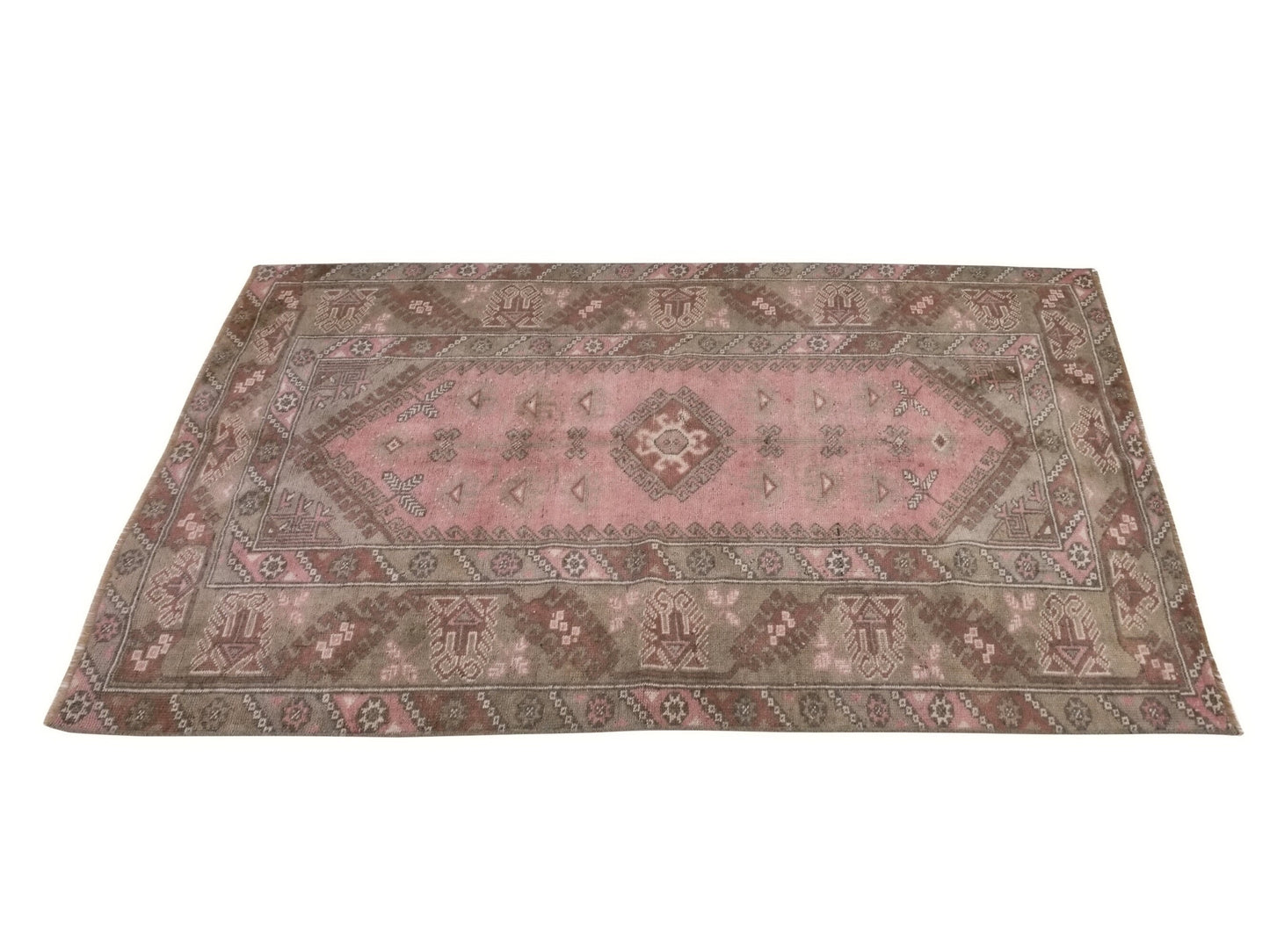 Small Antique Oushak Rug, Turkish Vintage Oushak Rug, Bedroom rug, Unique Rug, Anatolia rug, Handmade rug, Area rug 4x6, 10050