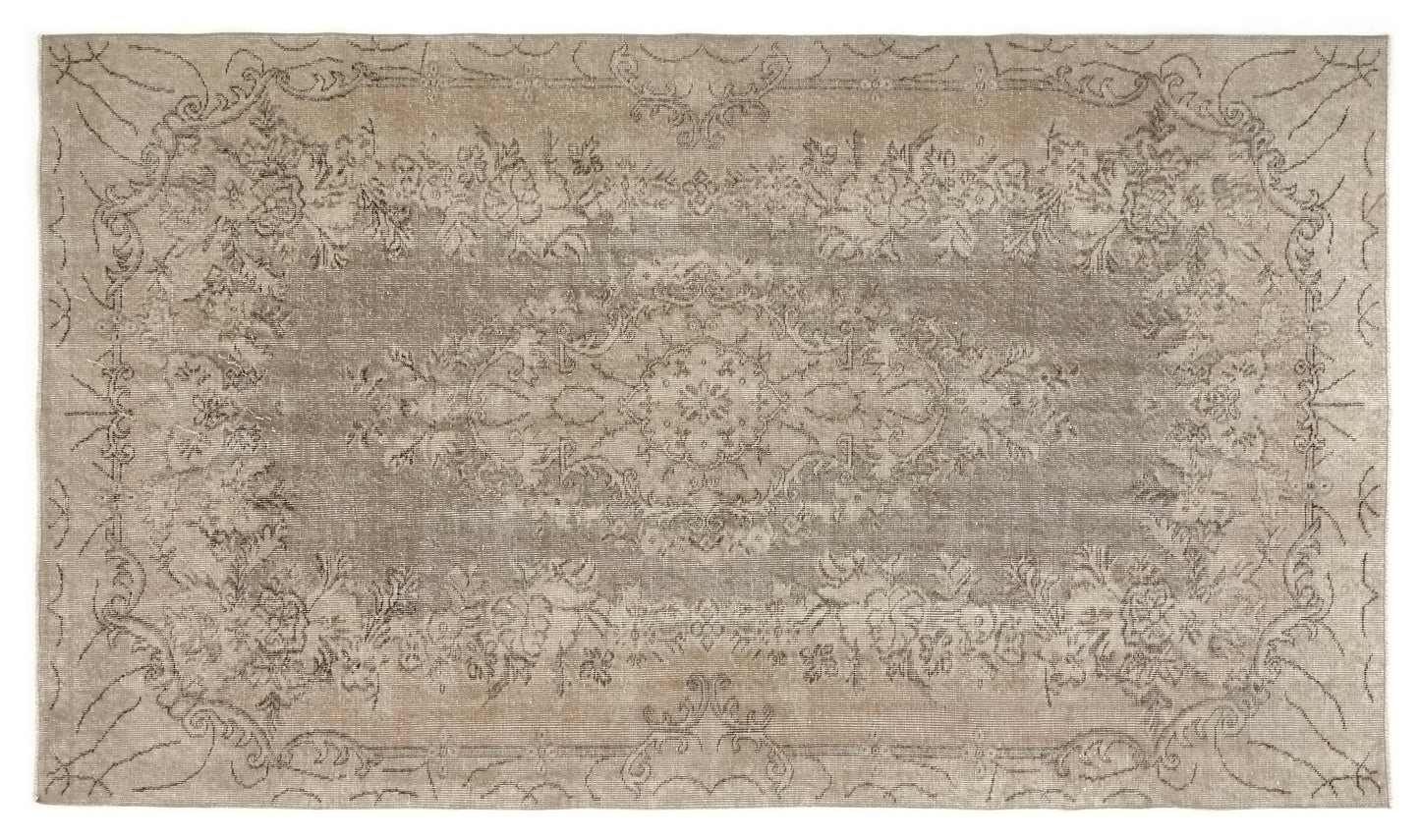 One of a kind Turkish rug, 5x8 Neutral Oushak Rug, Vintage rug Wool, Hand knotted Area Carpet Rug, Unique rug, Turkey rug, 9571