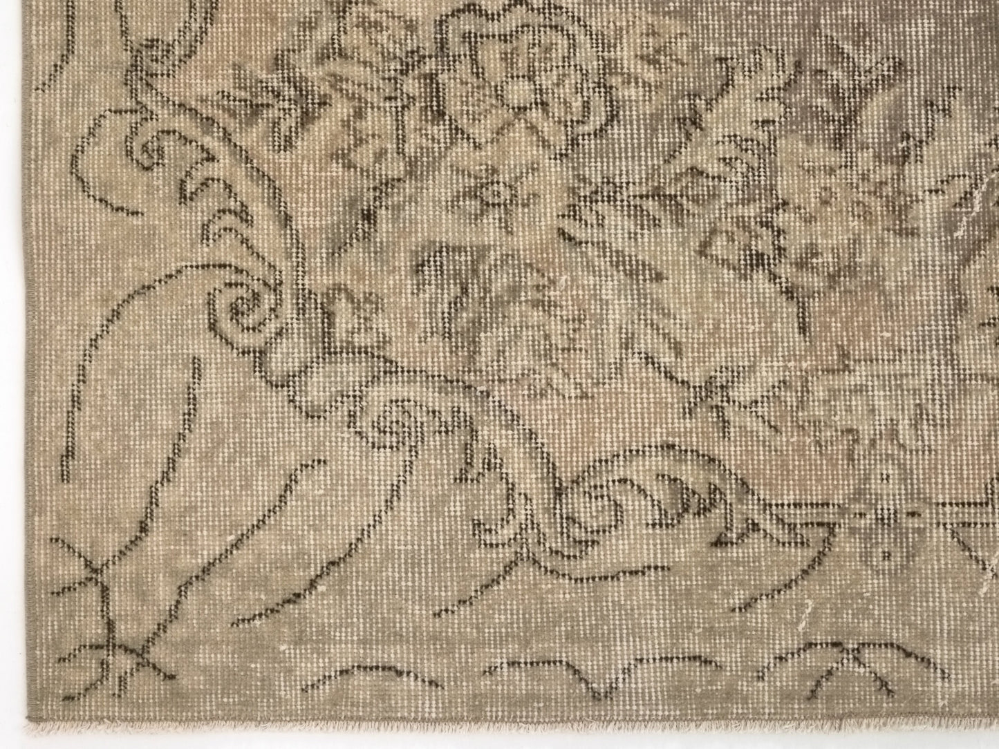 One of a kind Turkish rug, 5x8 Neutral Oushak Rug, Vintage rug Wool, Hand knotted Area Carpet Rug, Unique rug, Turkey rug, 9571