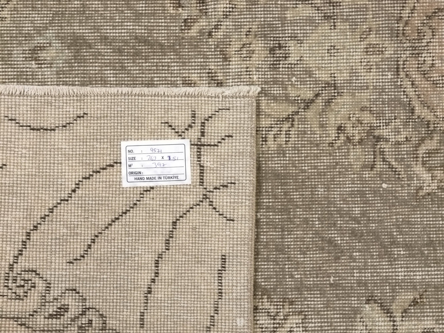 One of a kind Turkish rug, 5x8 Neutral Oushak Rug, Vintage rug Wool, Hand knotted Area Carpet Rug, Unique rug, Turkey rug, 9571