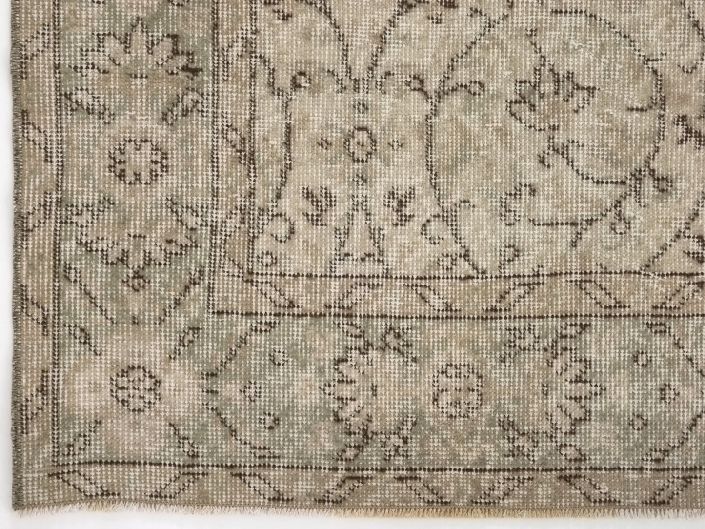 Oushak Carpet, Turkish Rug, Area Neutral Rug, Vintage Rug, Handmade Rug, Living room rug, 6x9 Area rug, Rustic Decor, Entryway rug, 10294