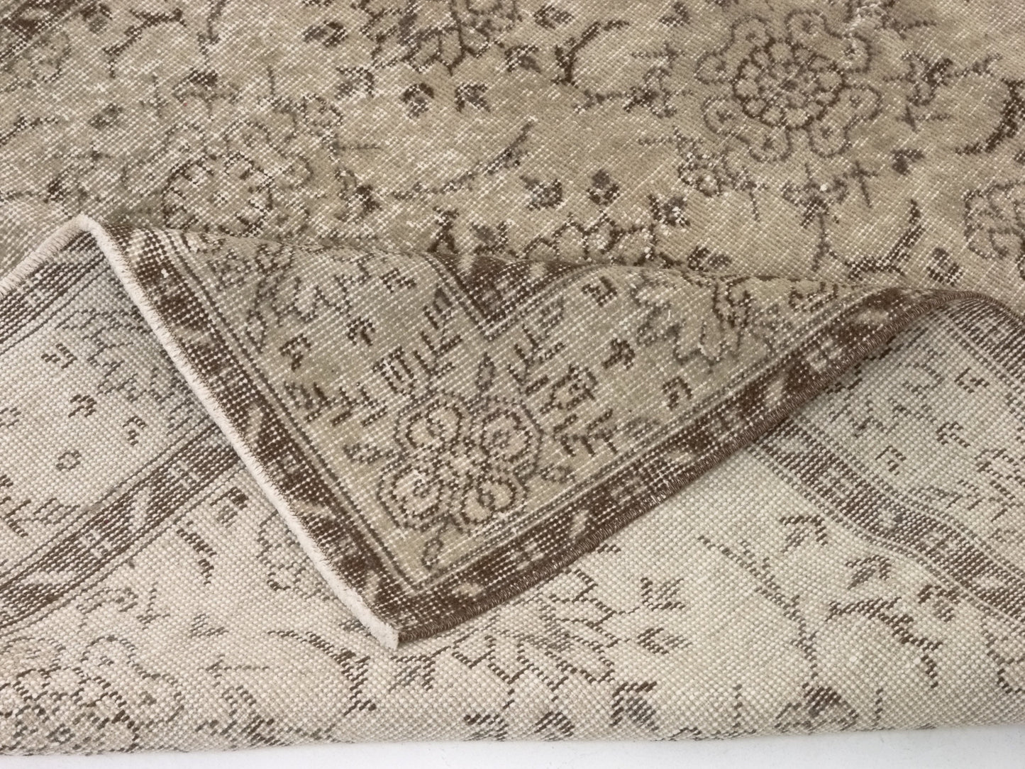 Area Rug 5x8, Turkish Vintage Rug, Oushak Carpet Rug, Neutral Handmade Rug, Living room rug, Turkey rug, Mid-Century Old Vintage Rug, 9570