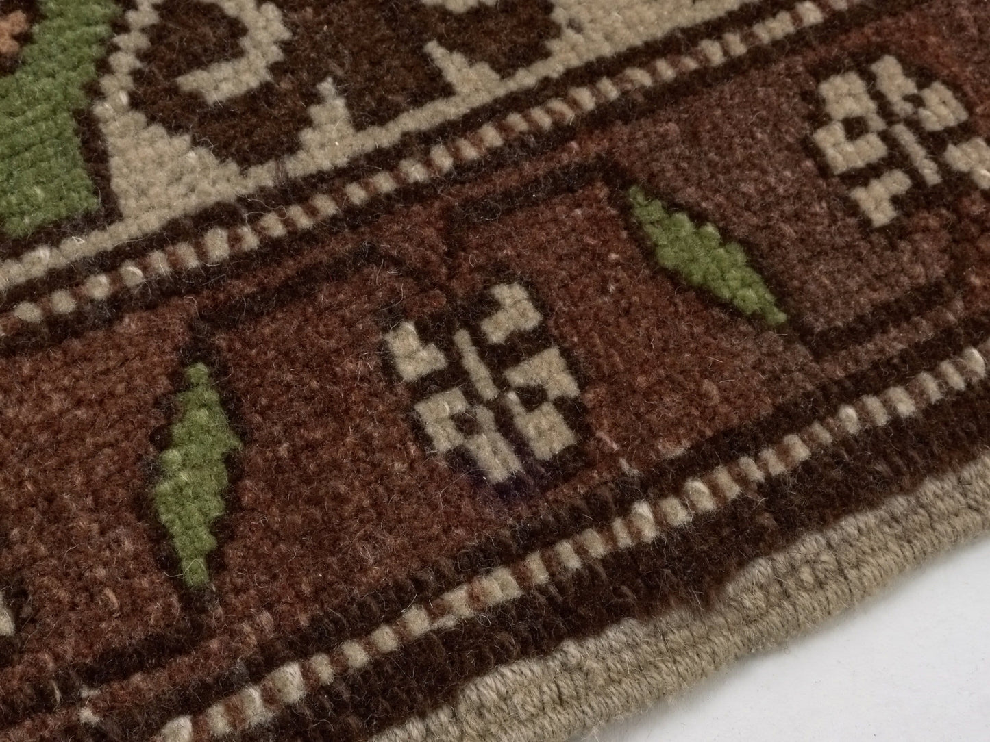 Anatolia Brown Area Vintage Kars Rug, 6x10 Turkish Vintage Oushak RUg, Carpet Rug, Primitive Handmade Wool Rug, Living room rug, 9555