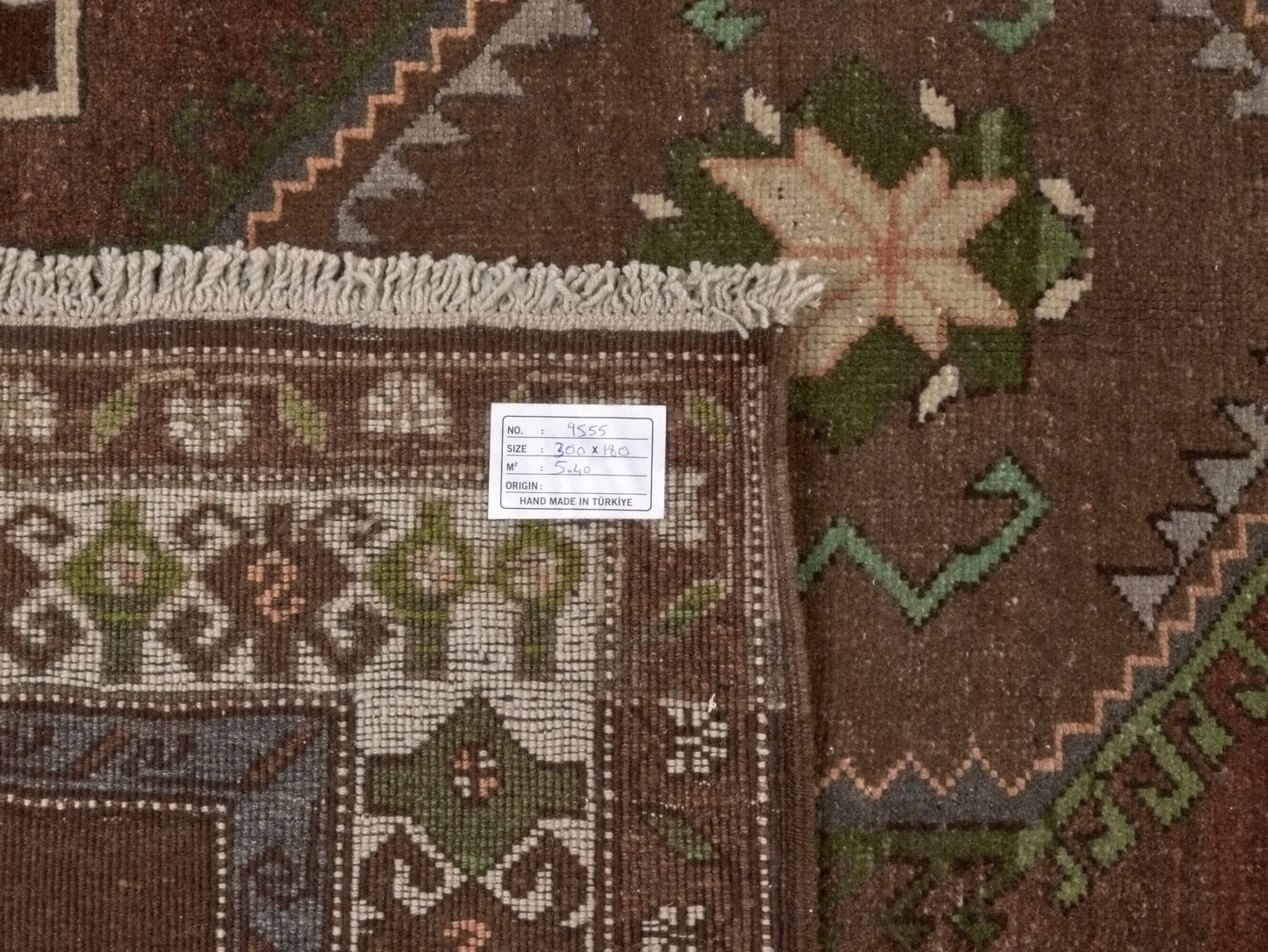 Anatolia Brown Area Vintage Kars Rug, 6x10 Turkish Vintage Oushak RUg, Carpet Rug, Primitive Handmade Wool Rug, Living room rug, 9555