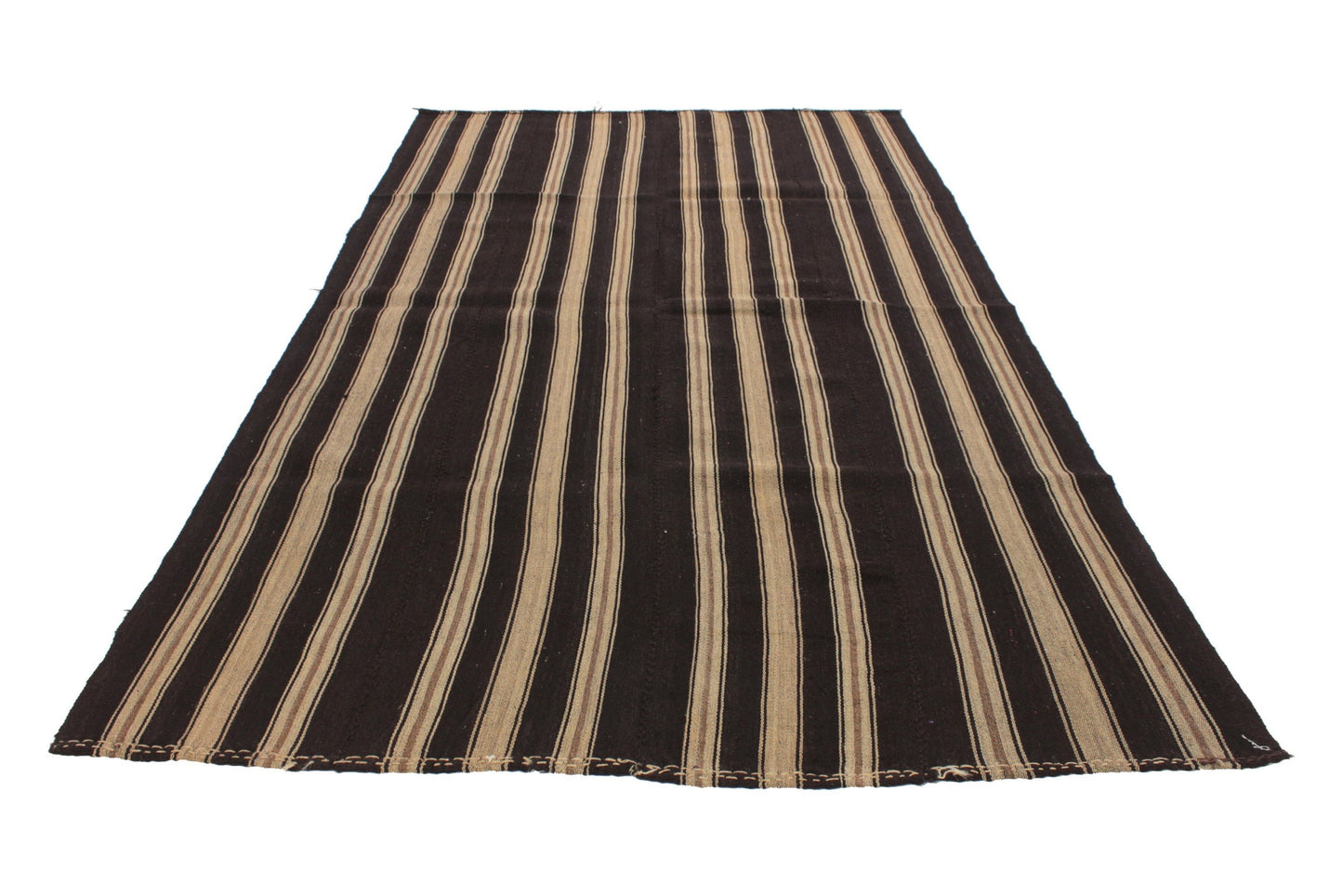 5x8 Brown Kilim Rug, Turkish Vintage Kilim Rug, Handmade Area Floor Rug, Modern Rug, Area Rug, Minimalist Decor, 6278