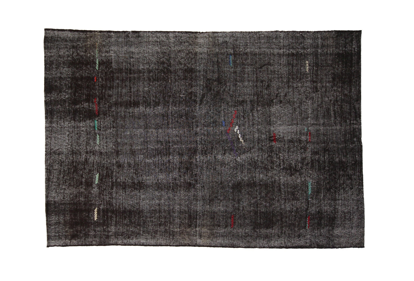Turkish kilim rug, Vintage kilim rug, Area rug, Antique rug, Floor rug, Flat weave rug, 7x10 Brown rug,Dİstressed rug, Worn rug, Kilim,7850