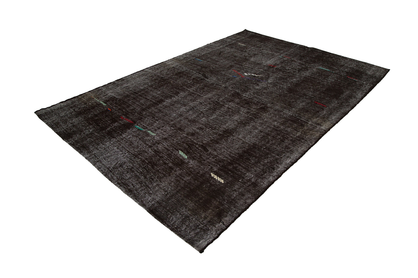 Turkish kilim rug, Vintage kilim rug, Area rug, Antique rug, Floor rug, Flat weave rug, 7x10 Brown rug,Dİstressed rug, Worn rug, Kilim,7850