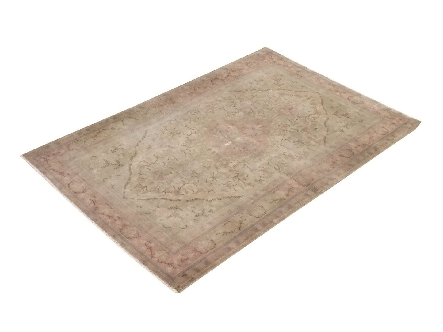 Muted Anatolia Oushak Rug, Small Vintage Carpet Rug, Handmade Wool Turkish rug 3x4, Bedroom rug, Turkish Carpet, Pastel Turkish Rug, 9044