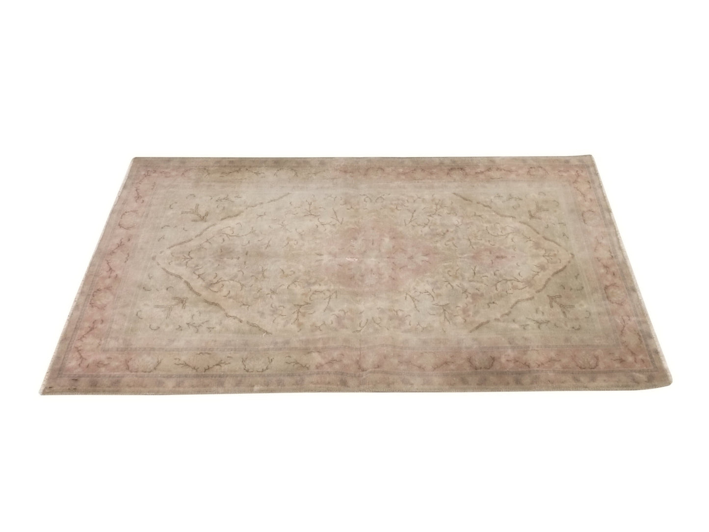 Muted Anatolia Oushak Rug, Small Vintage Carpet Rug, Handmade Wool Turkish rug 3x4, Bedroom rug, Turkish Carpet, Pastel Turkish Rug, 9044
