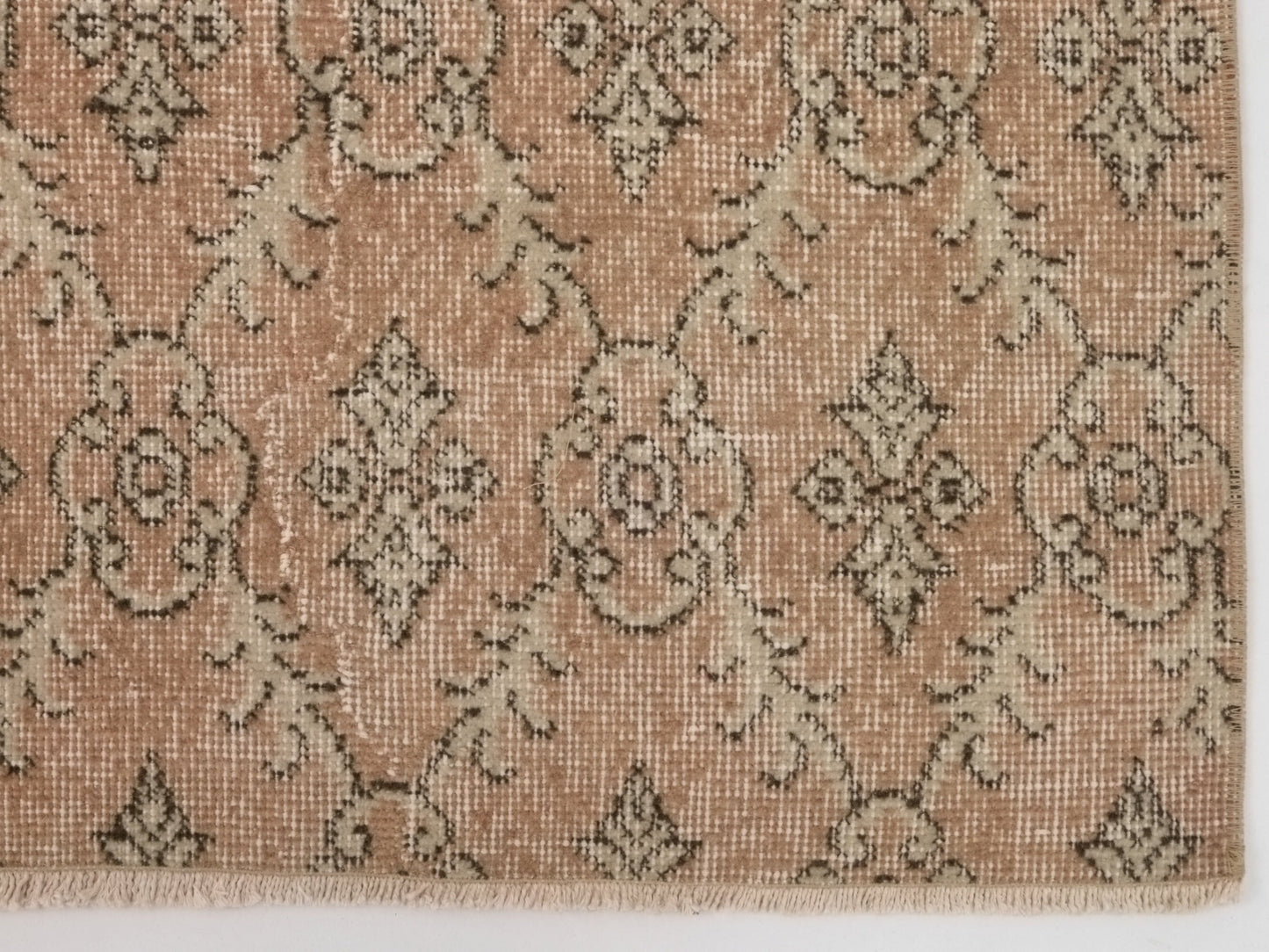 Boho Runner Rug, Orange Rug Runner, 3x11 Rug Runner, Turkish Oushak Vintage Runner Rug, Carpet Runner, Handmade Anatolia Runner Rug, 8946