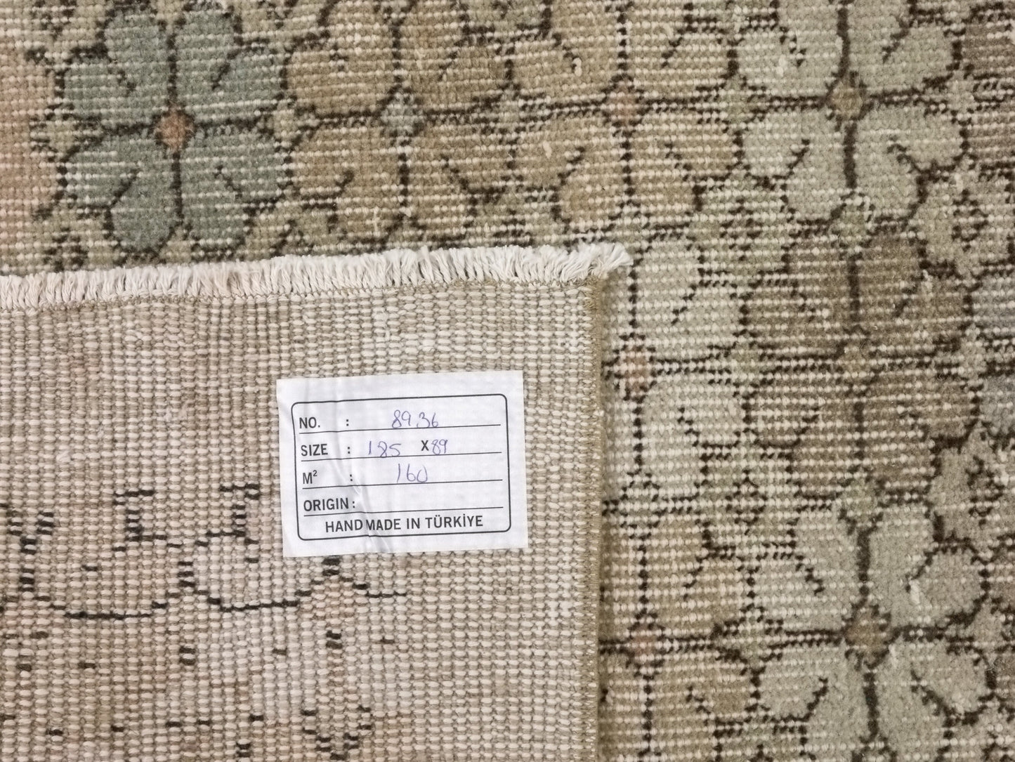 Faded Small Oushak Rug, Turkish Oushak Vintage Rug, Carpet Rug, Wool rug, Muted Rug, Small Vintage Rug, Neutral Rug, 3x6 Rug, 8936