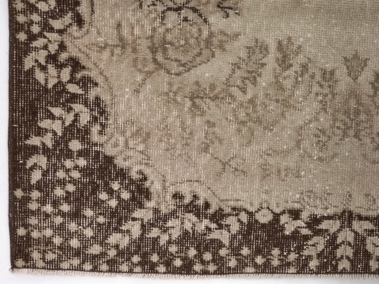 Turkish Vintage Carpet Rug, Handmade Oushak Rug, Beige Brown Area 4x7 Rug, Bedroom rug, Ethnic Rug, Unique Anatolia rug, Turkey rug,8806