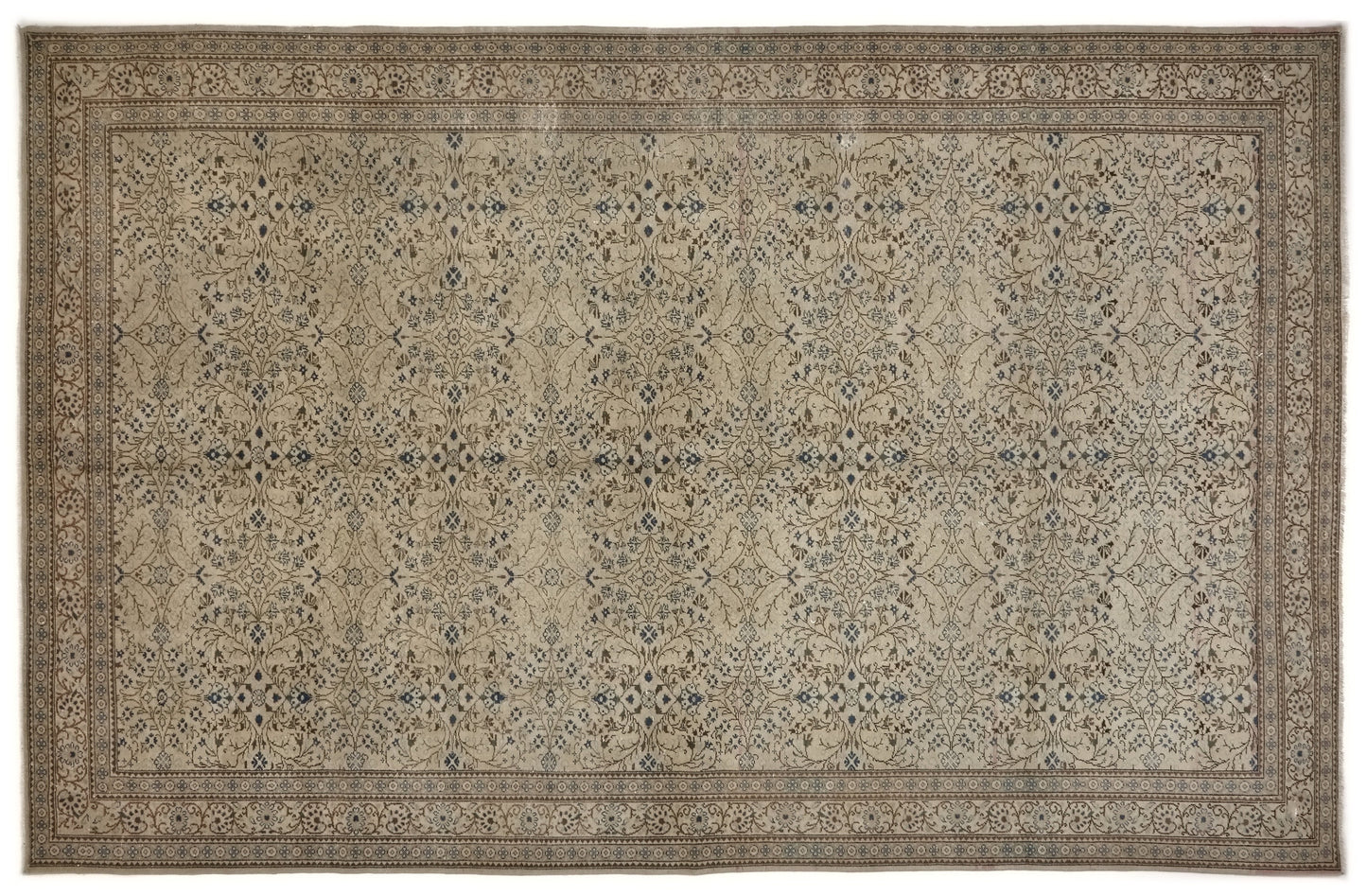 Neutral Large Vintage Rug 7x11, Handmade Oushak Turkish Rug, Oversize Rug, Turkey Rug, Large Area Rug 7x11,Farmhouse decor, Living room,8759
