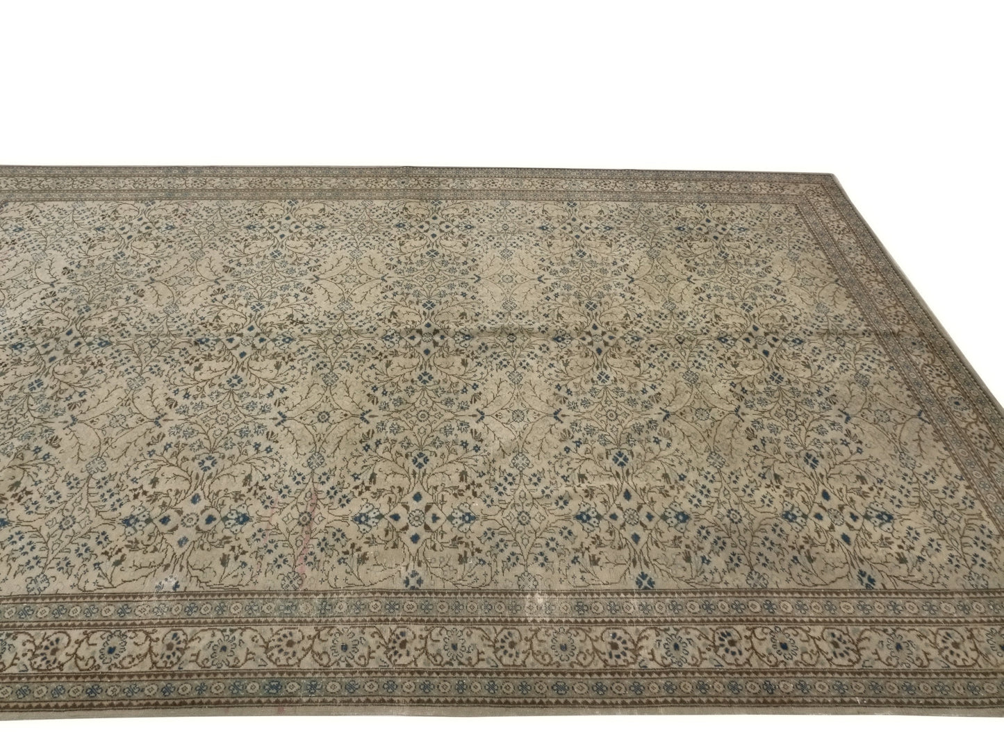 Neutral Large Vintage Rug 7x11, Handmade Oushak Turkish Rug, Oversize Rug, Turkey Rug, Large Area Rug 7x11,Farmhouse decor, Living room,8759