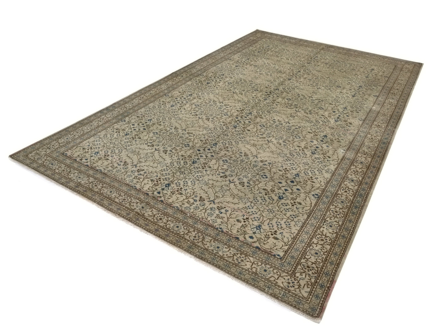 Neutral Large Vintage Rug 7x11, Handmade Oushak Turkish Rug, Oversize Rug, Turkey Rug, Large Area Rug 7x11,Farmhouse decor, Living room,8759