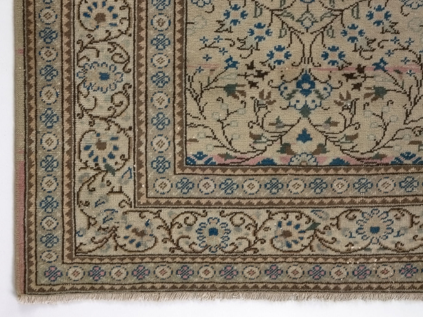 Neutral Large Vintage Rug 7x11, Handmade Oushak Turkish Rug, Oversize Rug, Turkey Rug, Large Area Rug 7x11,Farmhouse decor, Living room,8759