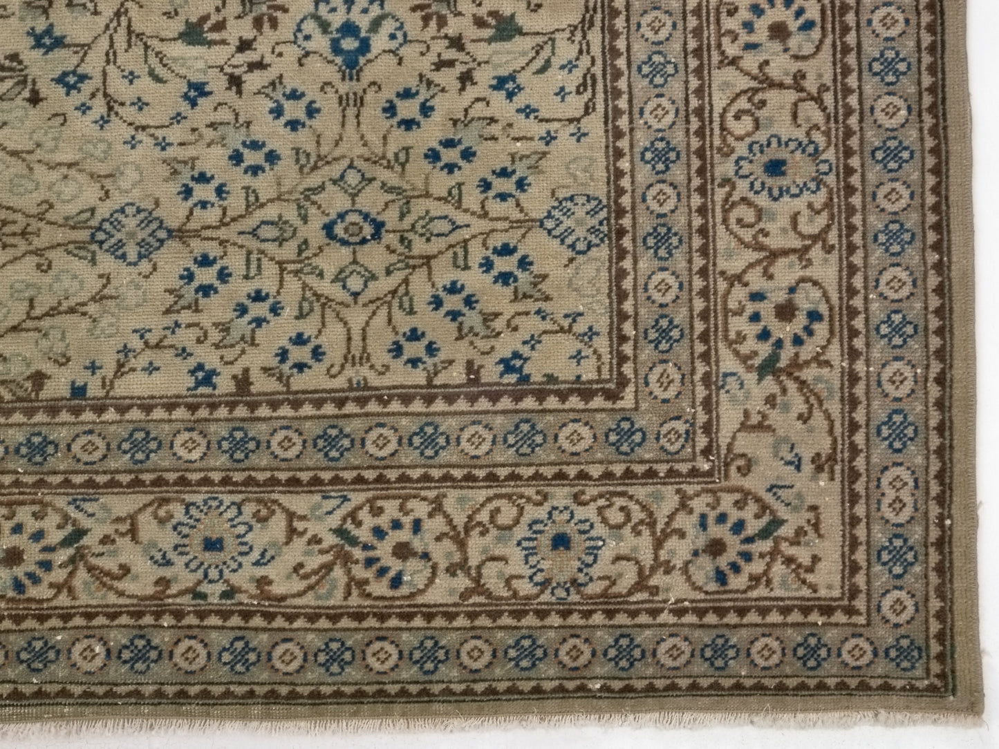 Neutral Large Vintage Rug 7x11, Handmade Oushak Turkish Rug, Oversize Rug, Turkey Rug, Large Area Rug 7x11,Farmhouse decor, Living room,8759