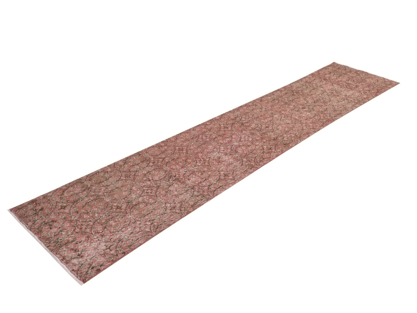 2x11 Orange Runner Rug, Carpet runner, Turkish Runner, Floor Runner Rug, Vintage Oushak Runner, Hallway Rug, Kitchen rug, Boho decor, 8696