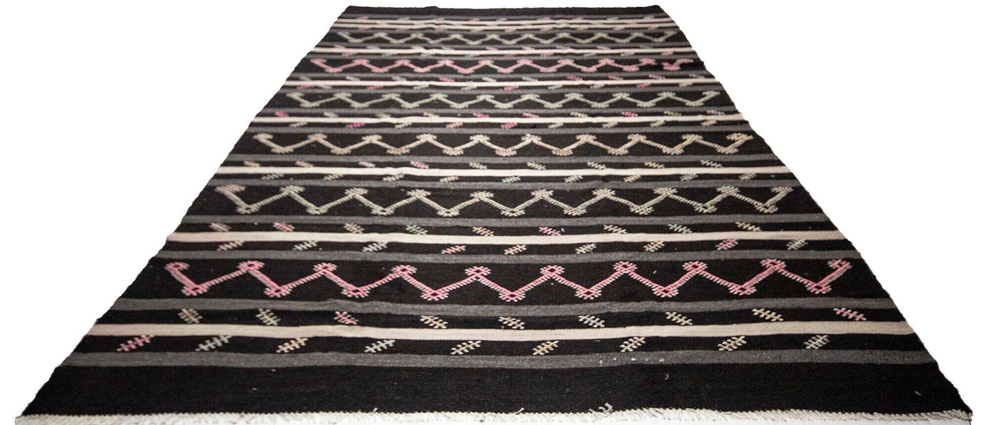 Turkish Kilim Rug 8x11, Vintage Kilim rug 8x11 ,Oversize rug, Large rug 8x11, Area rug ,Kilim rug 8x11, Authantic rug ,Large Kilim rug,332