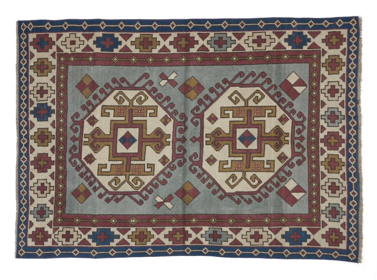 One of a kind Oushak Vintage Rug , Turkish rug, 4x6 Neutral Handmade Rug, Antique rug, Unique rug, Ethnic rug, Small Turkish Rug, 8916