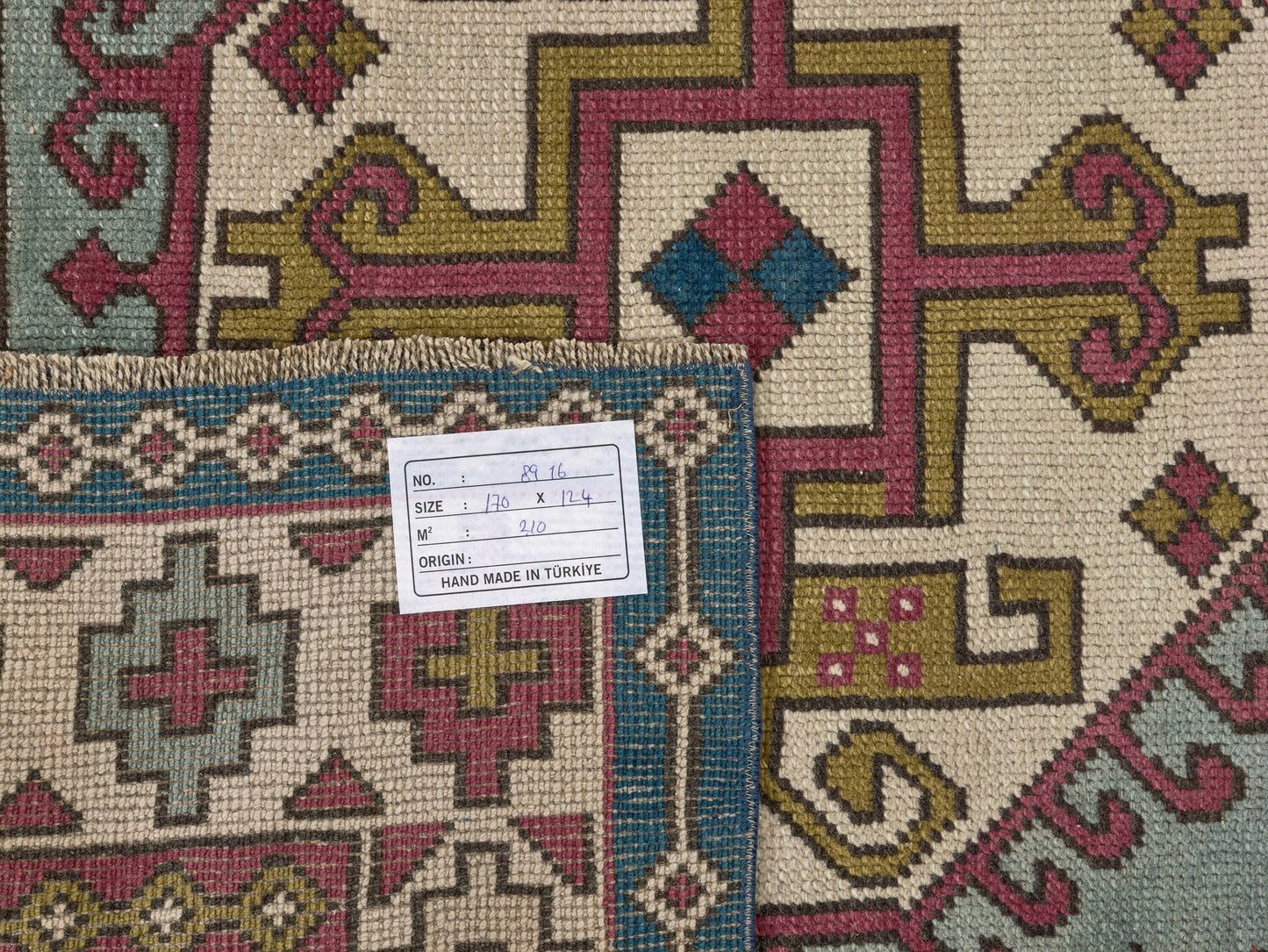 One of a kind Oushak Vintage Rug , Turkish rug, 4x6 Neutral Handmade Rug, Antique rug, Unique rug, Ethnic rug, Small Turkish Rug, 8916