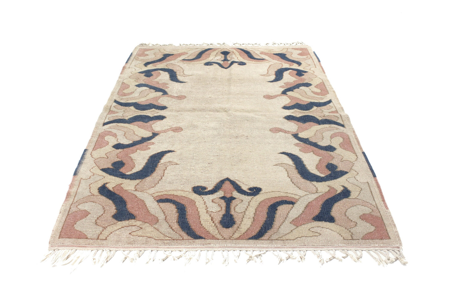 4x6 Turkish Vintage Oushak Rug, Boho Decor Handmade Carpet Rug ,Eclectic decor, Area Rug Wool,TURKİSH RUG, Bedroom rug ,Nursery rug, 6110