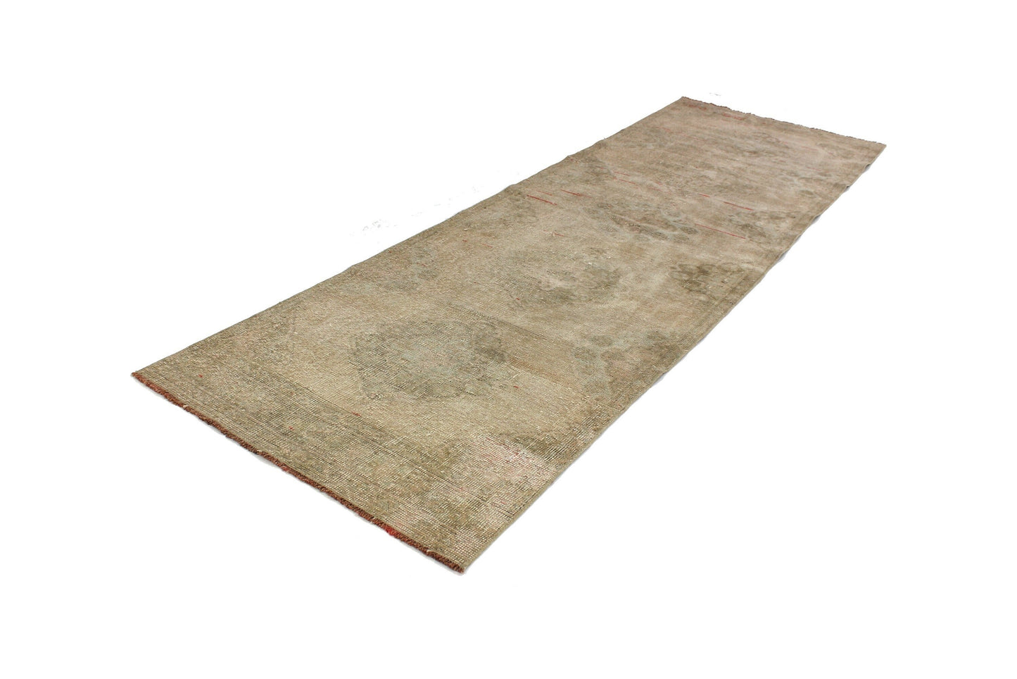 Charcoal runner rug,Faded rug runner, Vintage runner, Turkish runner, Oushak runner ,Handmade rug, Hallway rug, 3x10 Rug runner, 5913