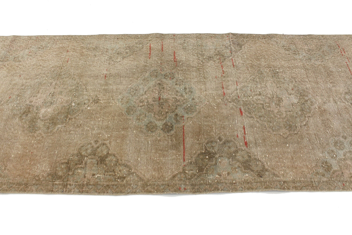Charcoal runner rug,Faded rug runner, Vintage runner, Turkish runner, Oushak runner ,Handmade rug, Hallway rug, 3x10 Rug runner, 5913