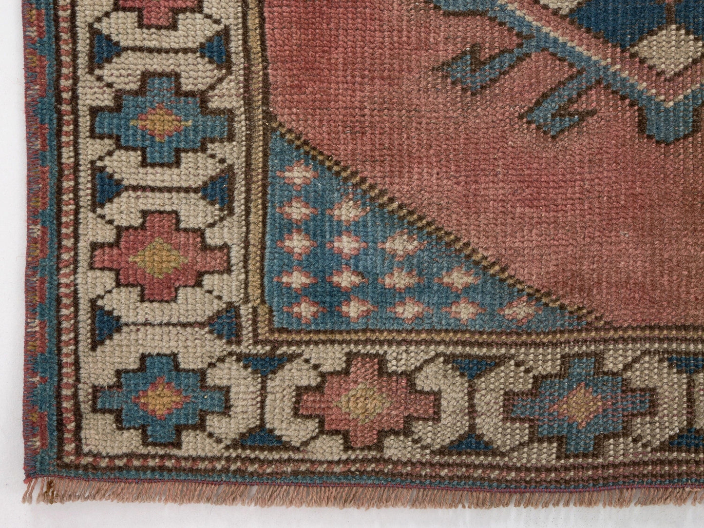 Vintage Oushak Rug , Small Turkish rug , 3x5 Area rug , Handmade Anatolian rug ,Soft rug, Antique Neutral rug, Wool rug, 8647