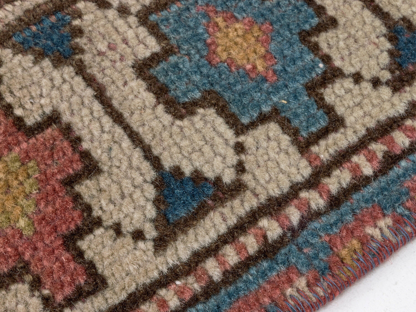 Vintage Oushak Rug , Small Turkish rug , 3x5 Area rug , Handmade Anatolian rug ,Soft rug, Antique Neutral rug, Wool rug, 8647