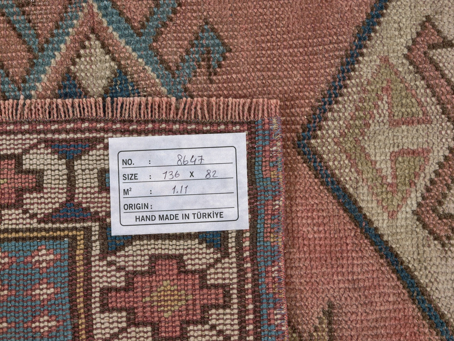 Vintage Oushak Rug , Small Turkish rug , 3x5 Area rug , Handmade Anatolian rug ,Soft rug, Antique Neutral rug, Wool rug, 8647