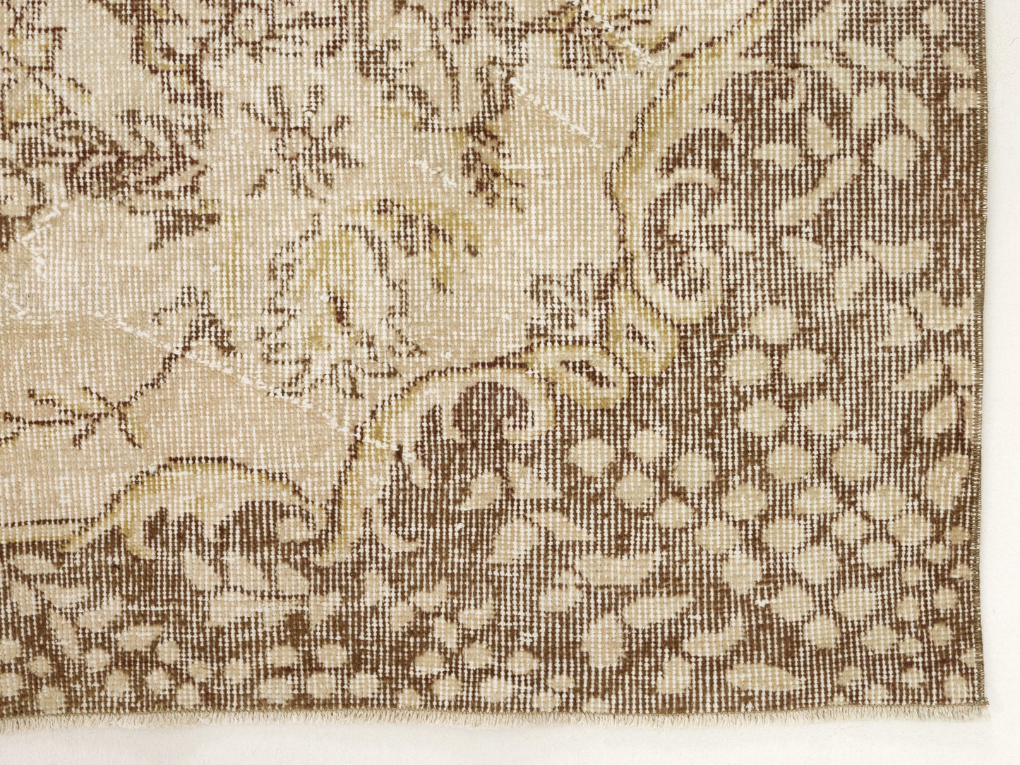 Faded Turkish rug, Area Oushak rug, Vintage rug Muted , Floral rug, Unique rug, Handmade rug, Living room, Bedroom rug,Made in Turkey, 10373