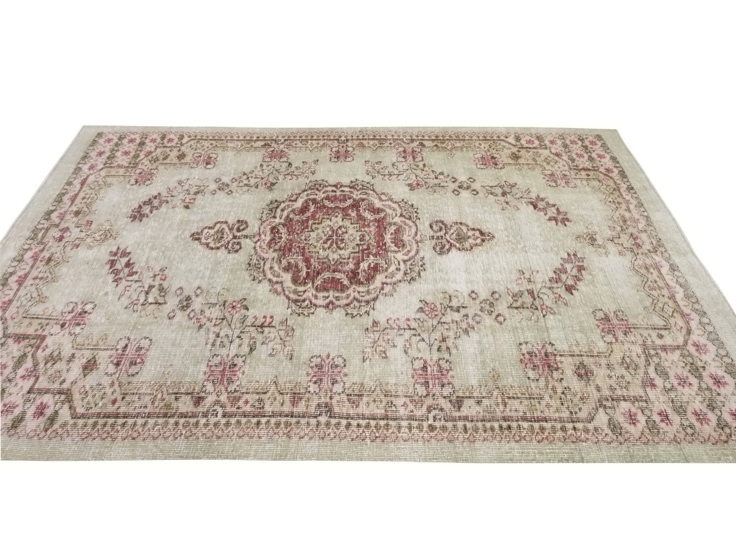 6x8 Rug, Retro Turkish Rug, Oushak Rug Medallion, Boho Vintage Rug, Area rug, Carpet rug, Unique Bedroom rug, Etsy rug, Nursery rug, 10327
