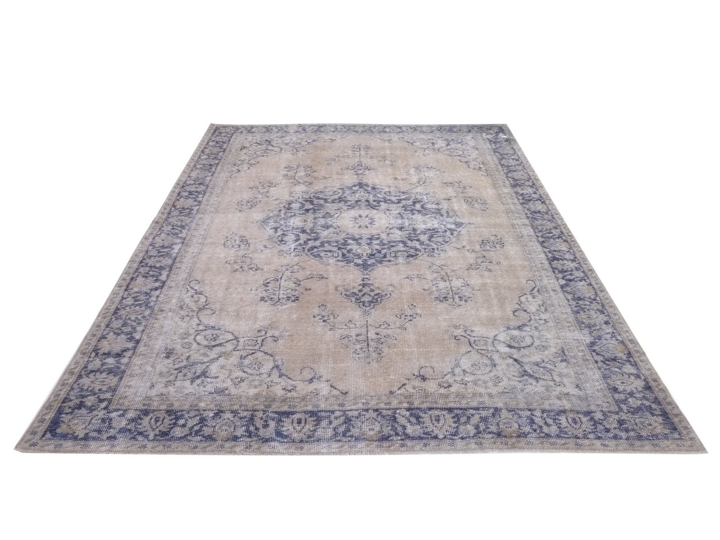 Faded Area Rug, Turkish Carpet rug, Vintage Oushak Rug, Neutral Rug, 7x10 Rug, Scandinavian Decor, Living room, One of a kind, RUG, 10334