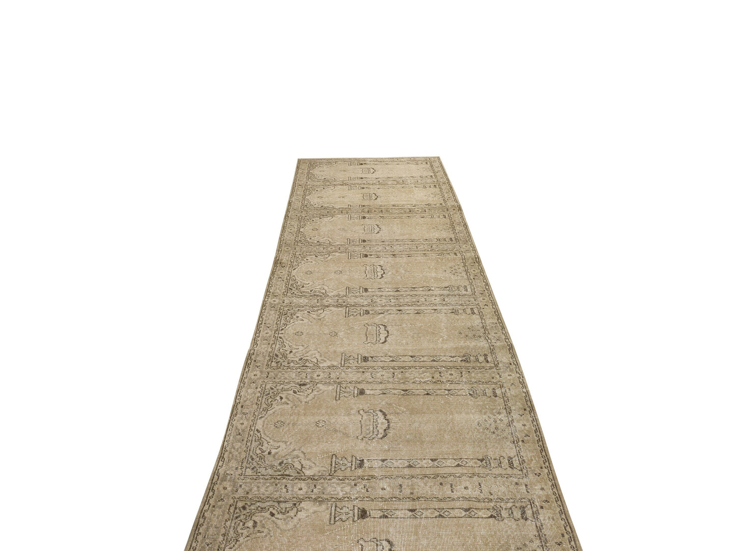 Turkish Runner Rug, Oushak Runner, Vintage Runner, Long Wide Runner rug, 4x16 Rug runner, Anatolia runner, Hallway Runner, Entry rug,9583