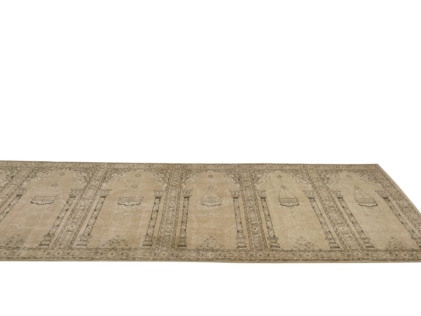 Turkish Runner Rug, Oushak Runner, Vintage Runner, Long Wide Runner rug, 4x16 Rug runner, Anatolia runner, Hallway Runner, Entry rug,9583