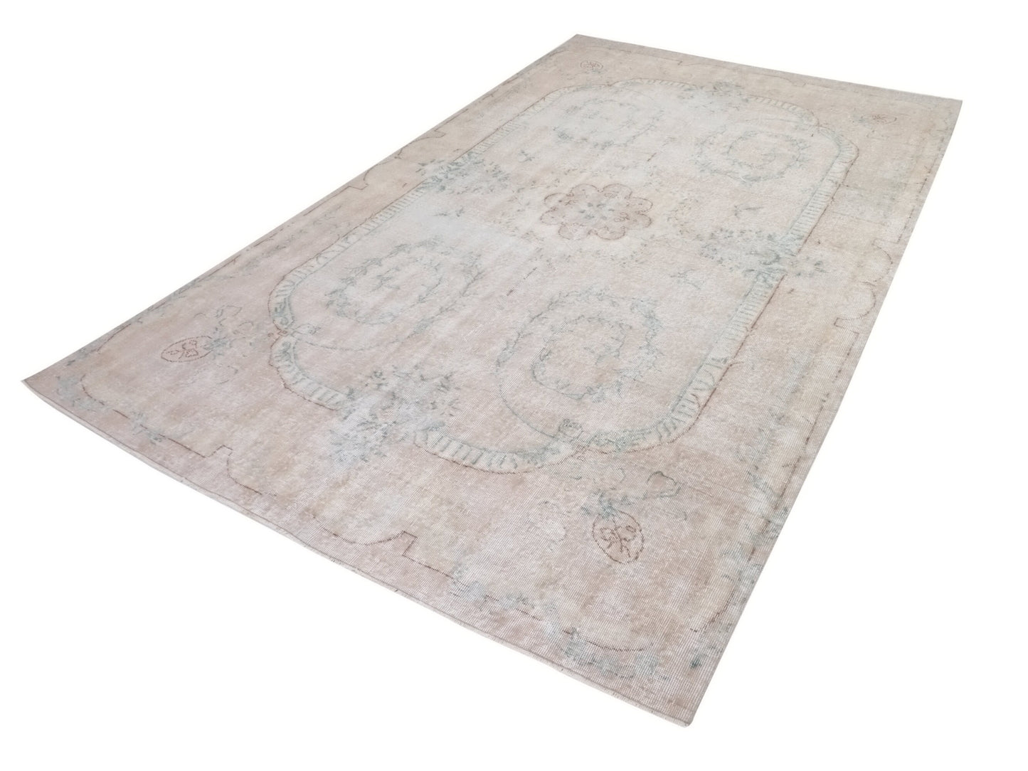 7x11 Beige rug, Turkish rug, Faded rug, Neutral Oushak rug, Vintage Area rug, Handmade Rug, One of a kind Carpet rug, Area rug 7x11, 10220