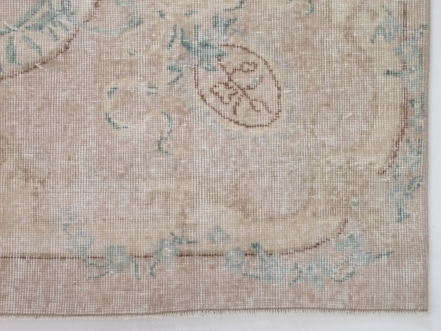 7x11 Beige rug, Turkish rug, Faded rug, Neutral Oushak rug, Vintage Area rug, Handmade Rug, One of a kind Carpet rug, Area rug 7x11, 10220