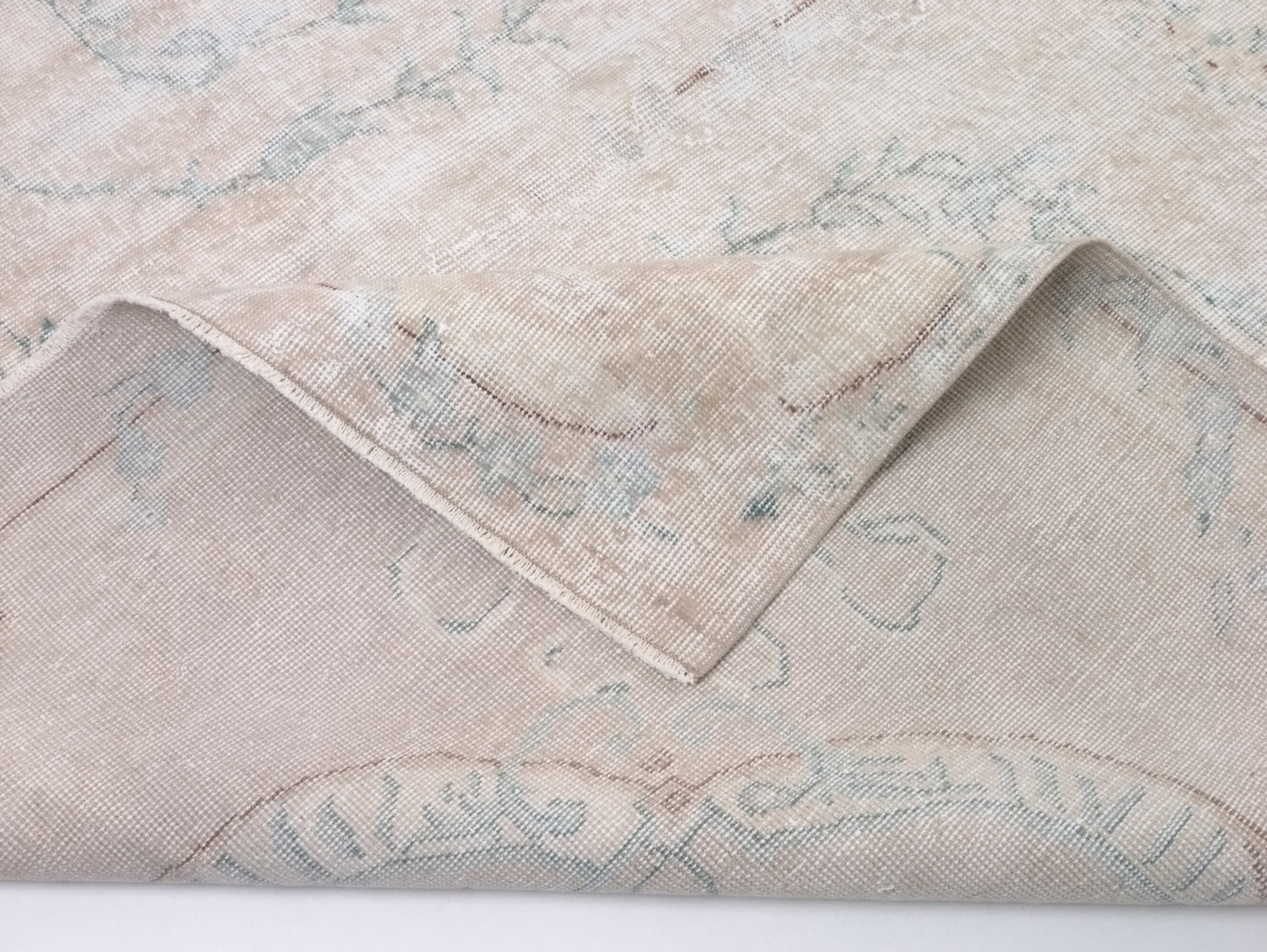 7x11 Beige rug, Turkish rug, Faded rug, Neutral Oushak rug, Vintage Area rug, Handmade Rug, One of a kind Carpet rug, Area rug 7x11, 10220