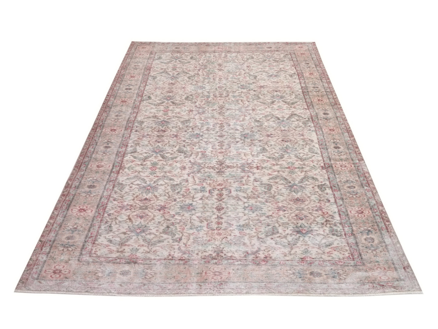 Turkish Oushak Rug 5x9, Vintage Beige Carpet Rug, Handmade Rug, Neutral Area rug, Home decor, Farmhouse Rug, Unique rug, Area rug, 10239