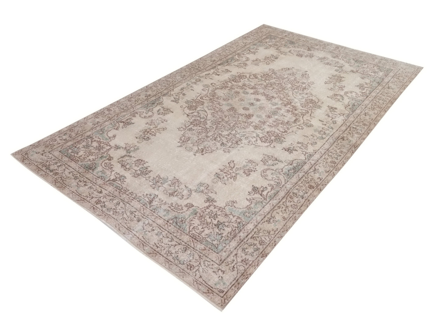 Faded Carpet rug, Handmade rug, Muted Rug, Oushak Vintage Turkish rug, Unique rug, Living room rug, Farmhouse decor, Antique RUG 5x8,10217