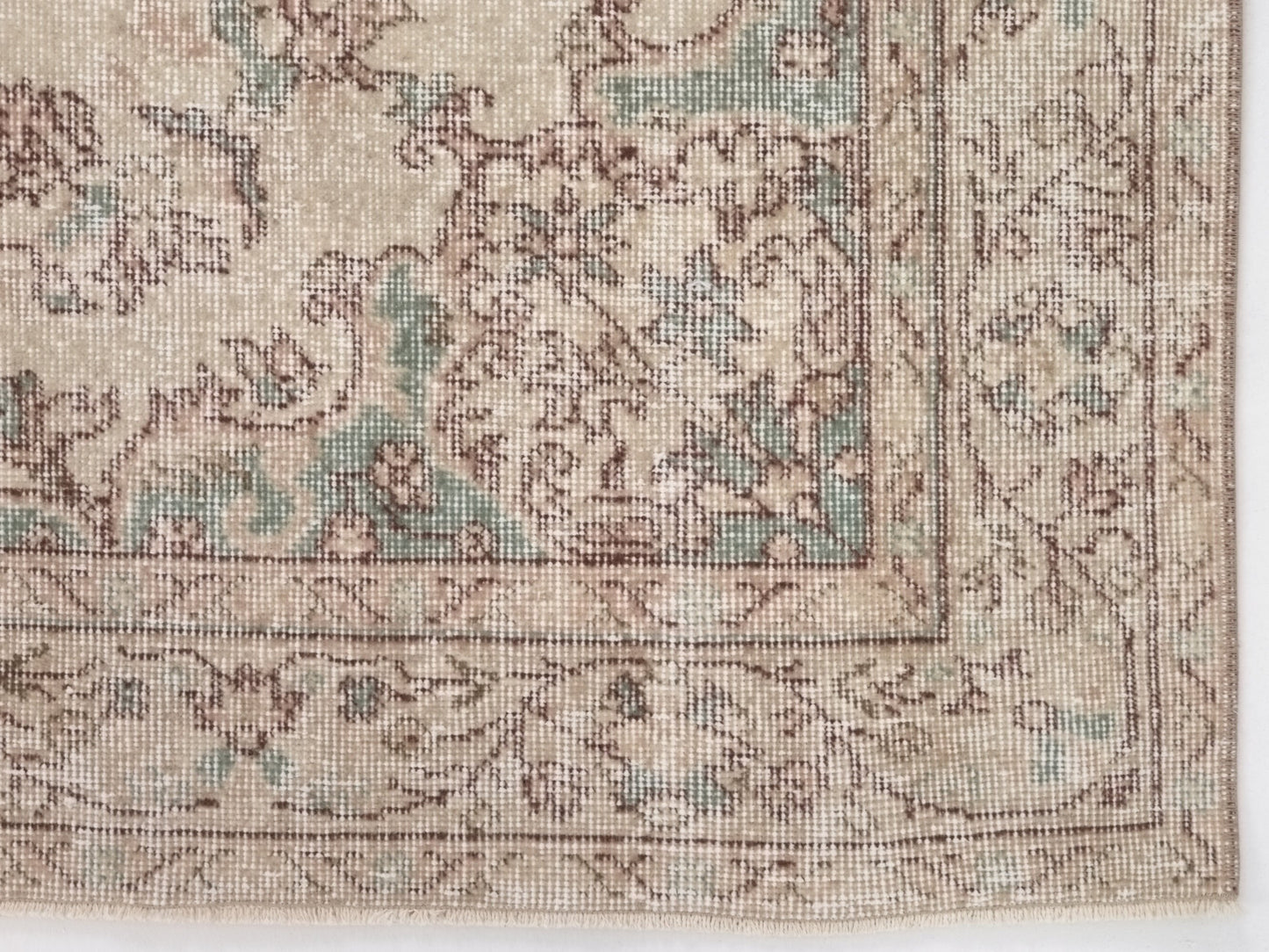 Faded Carpet rug, Handmade rug, Muted Rug, Oushak Vintage Turkish rug, Unique rug, Living room rug, Farmhouse decor, Antique RUG 5x8,10217