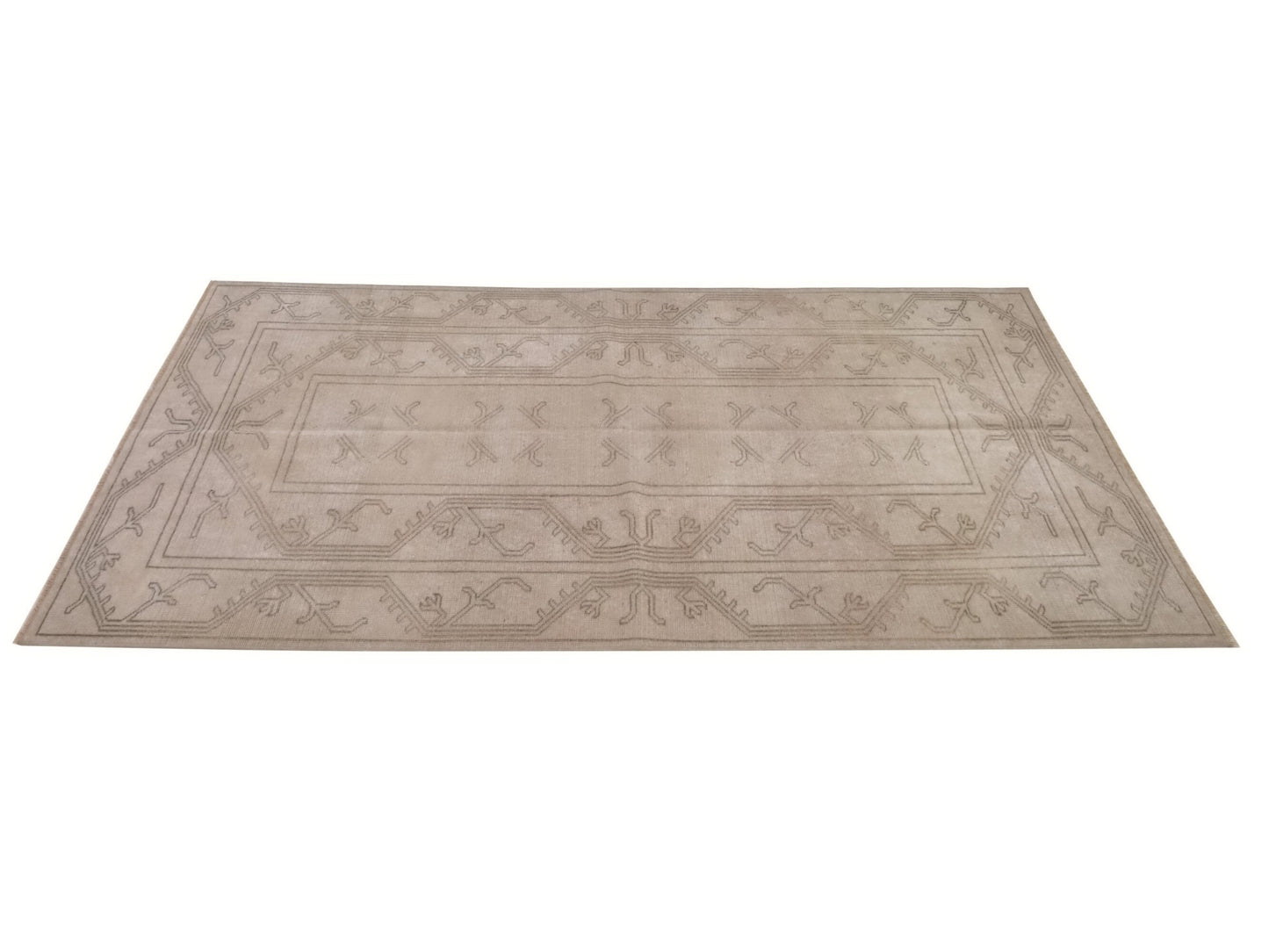 Farmhouse decor Vintage rug, Stunning Oushak rug, Area rug 4x7, Faded rug,Antique Turkish rug, Hand Knotted Neutral rug, Oriental rug, 10037