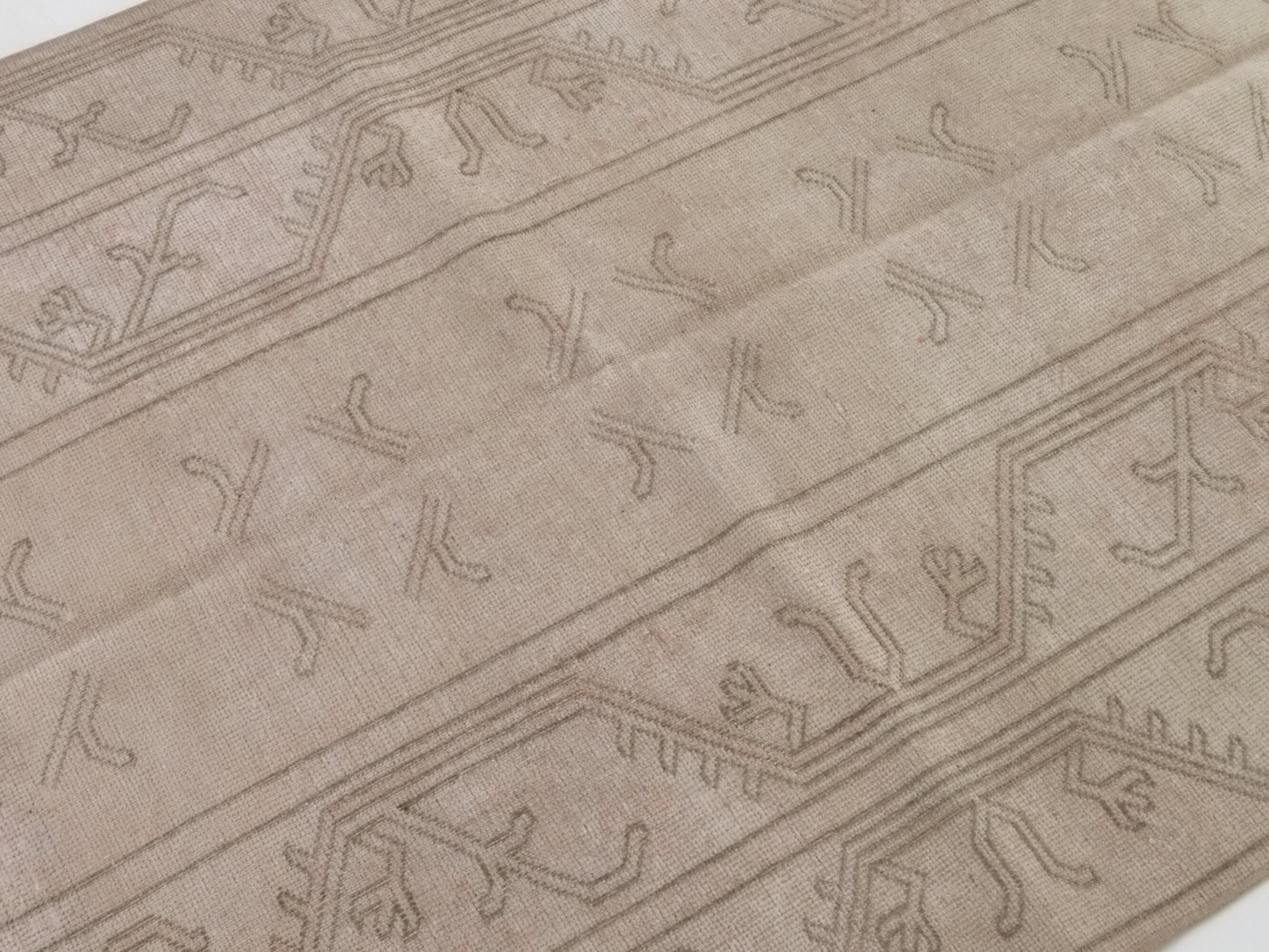 Farmhouse decor Vintage rug, Stunning Oushak rug, Area rug 4x7, Faded rug,Antique Turkish rug, Hand Knotted Neutral rug, Oriental rug, 10037