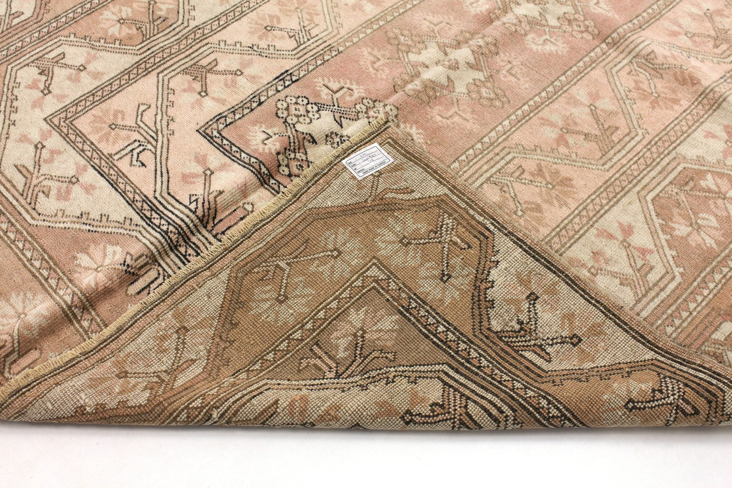 Milas Oushak Turkish Rug, Vintage rug ,5x8 Area Neutral Carpet rug, Faded Beige rug, Bedroom rug, Handmade Anatolia rug ,6315