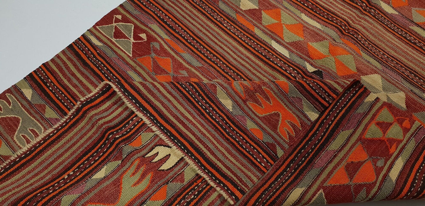 Kilim Rug, Area Kilim Rug, Vintage Antique Kilim Rug, Living Room Rug, Bohemian Rug, Rug Kilim 4x7, Turkish Kilim Rug, Handmade Kilim, 2580