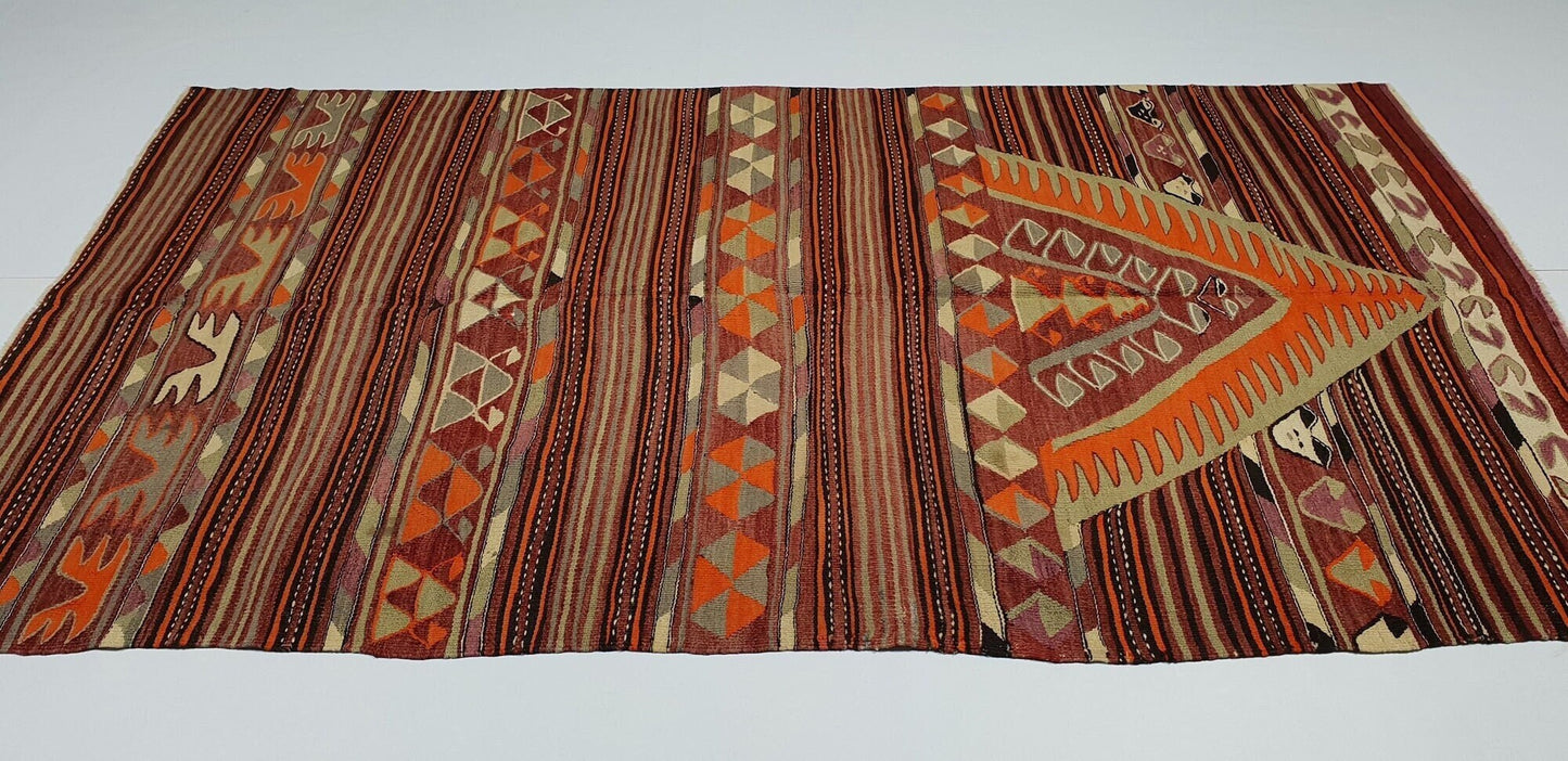 Kilim Rug, Area Kilim Rug, Vintage Antique Kilim Rug, Living Room Rug, Bohemian Rug, Rug Kilim 4x7, Turkish Kilim Rug, Handmade Kilim, 2580